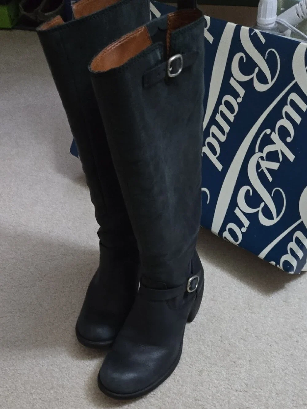 Lucky Brand Black Over-the-Knee Leather Boots